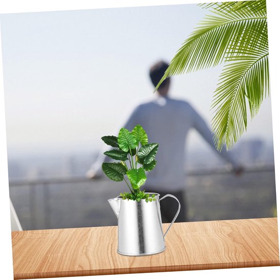 3stuks Delige Retro Ijzeren Bloempot Met Handvatten Decoratieve Plantcontainers Voor Bruiloften Feesten Voor Bloemarrangementen Planten — afbeelding 2