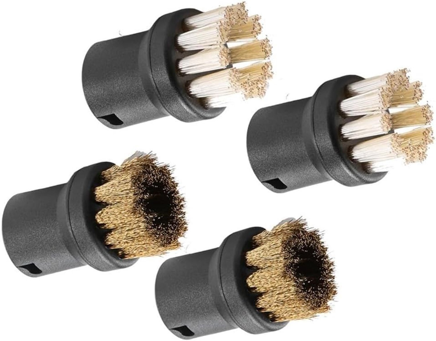 Ronde Borstelset voor Stoomreinigers, Geschikt voor SC Series, Accessoires voor Effectieve Reiniging en Onderhoud