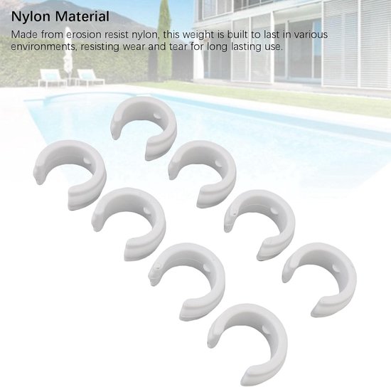 lyrlody Zwembadslanggewichten, 8 Stuks Nylon Zwembadre — afbeelding 2