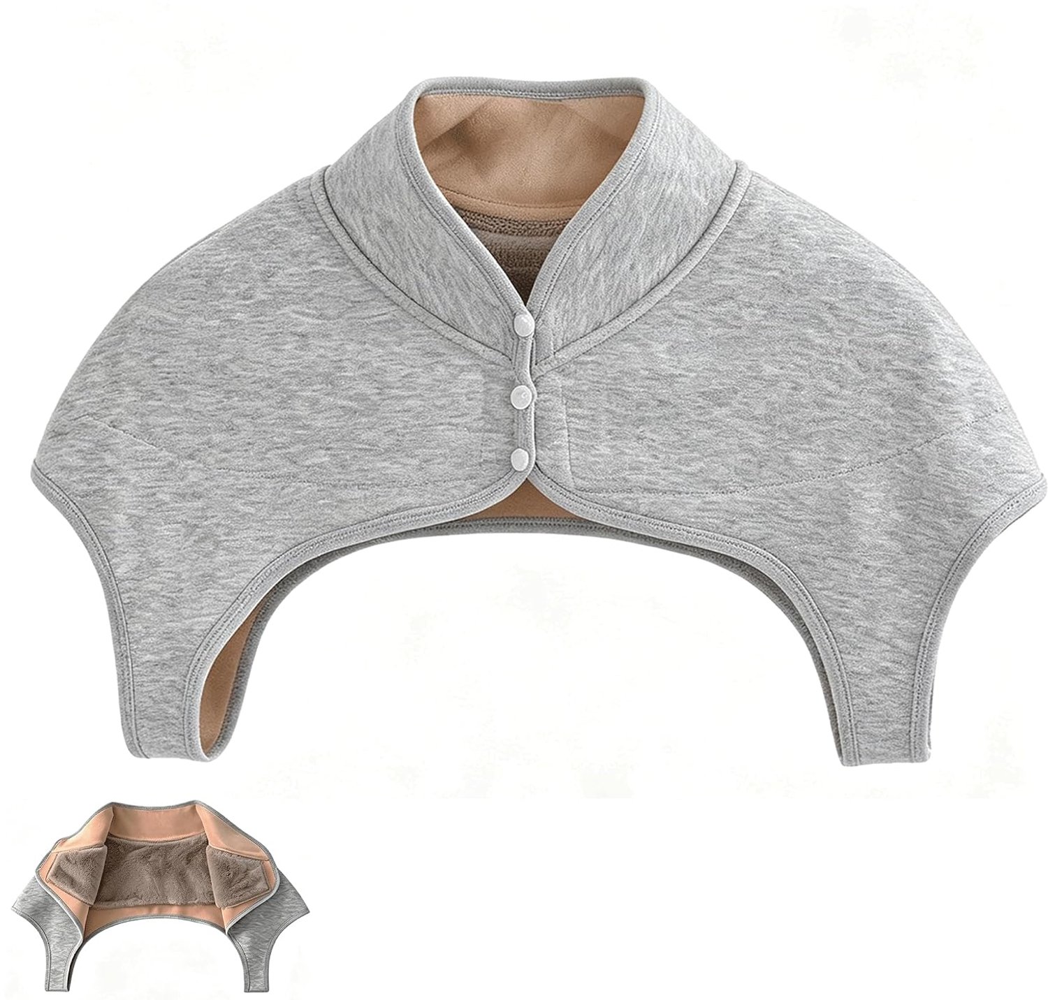 Schouderwarmer, schoudercape, warm, winter, thuis, slapen, zacht