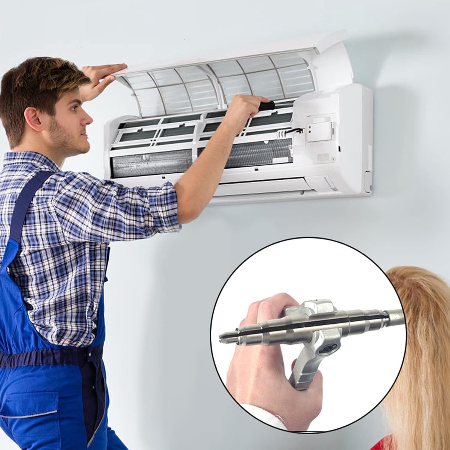 Moeraandrijvers, Koperen Pijpexpandergereedschap Universele Handmatige Airconditioner Installatiereparatietool Koperen Stuikgereedschap voor Koeling Airconditionerreparatie en