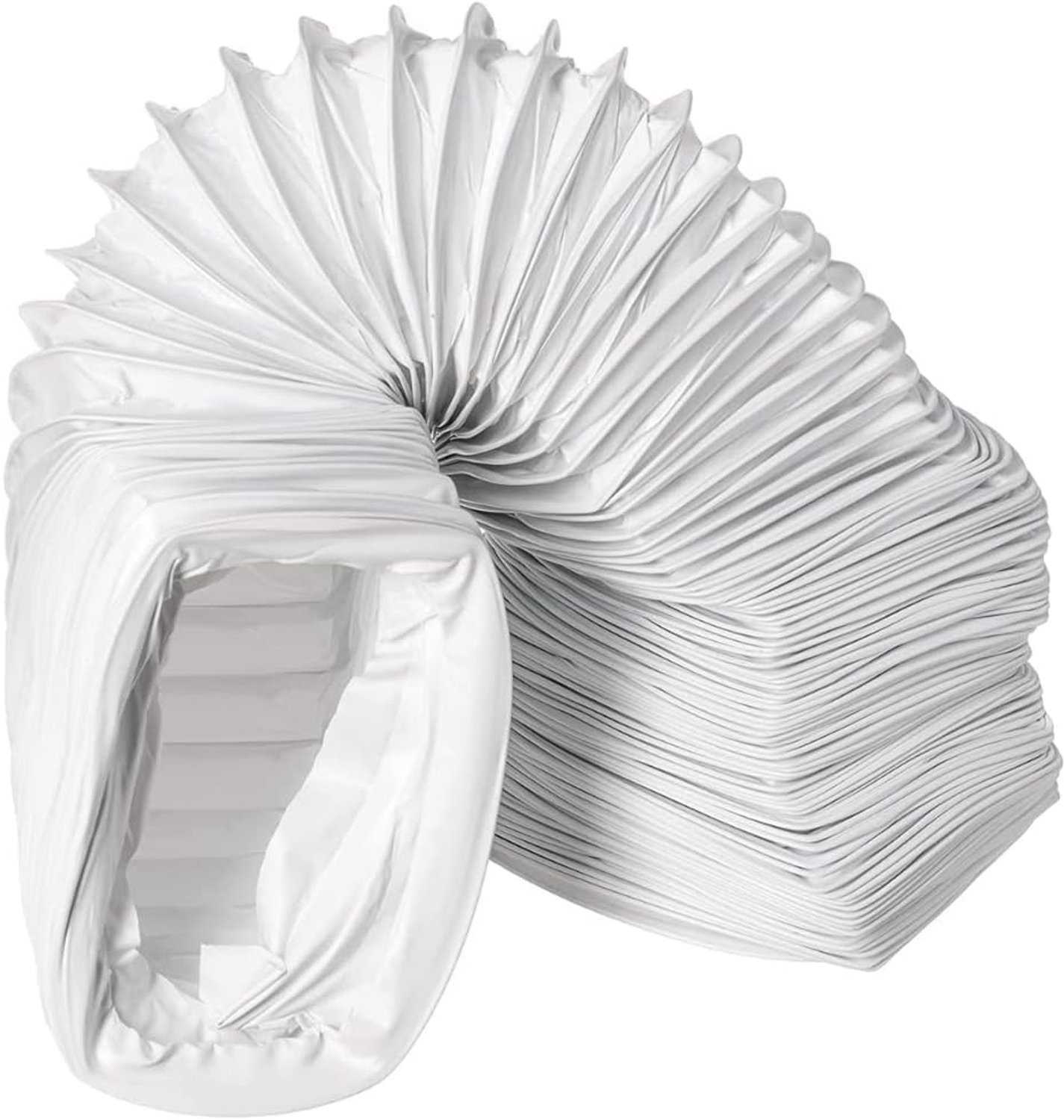 PVC 110 x 55 mm flexibele buis 6 m - 4,3 x 2,2 inch kanaal voor airconditioner - afzuigslang - droger pijp - flexibele buis voor koeling ventilatie en airconditioning systemen - Steinberg14