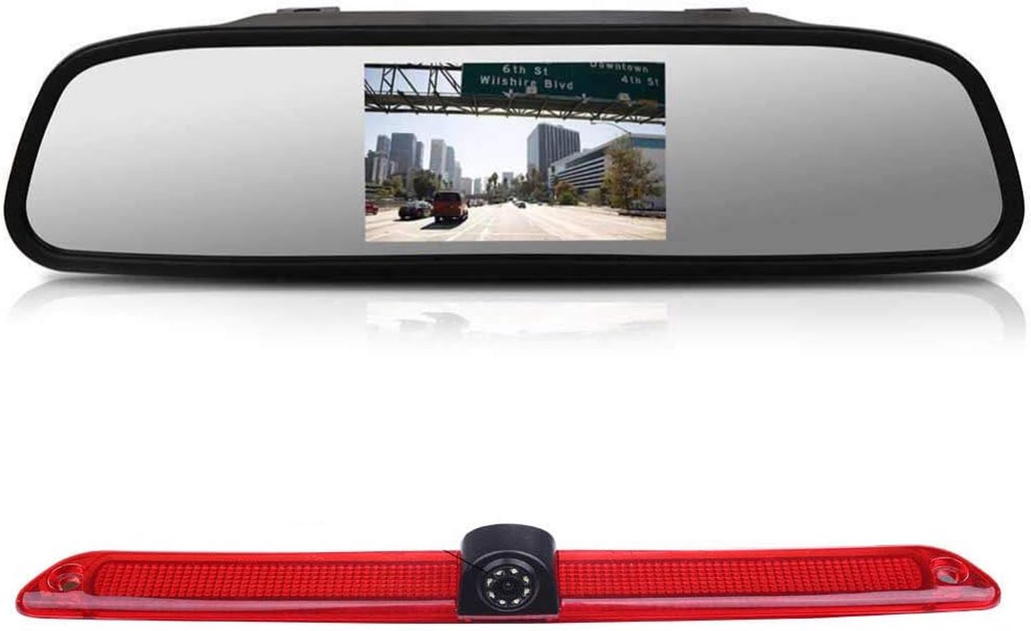 HD Night Vision Car Third Roof Top Mount Brake Light Transporter Rear View Camera Replacement for VW Crafter Caravelle - ShopVlot