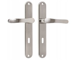 KEKS Deurklink Satiné met Sleutel Schild 72mm