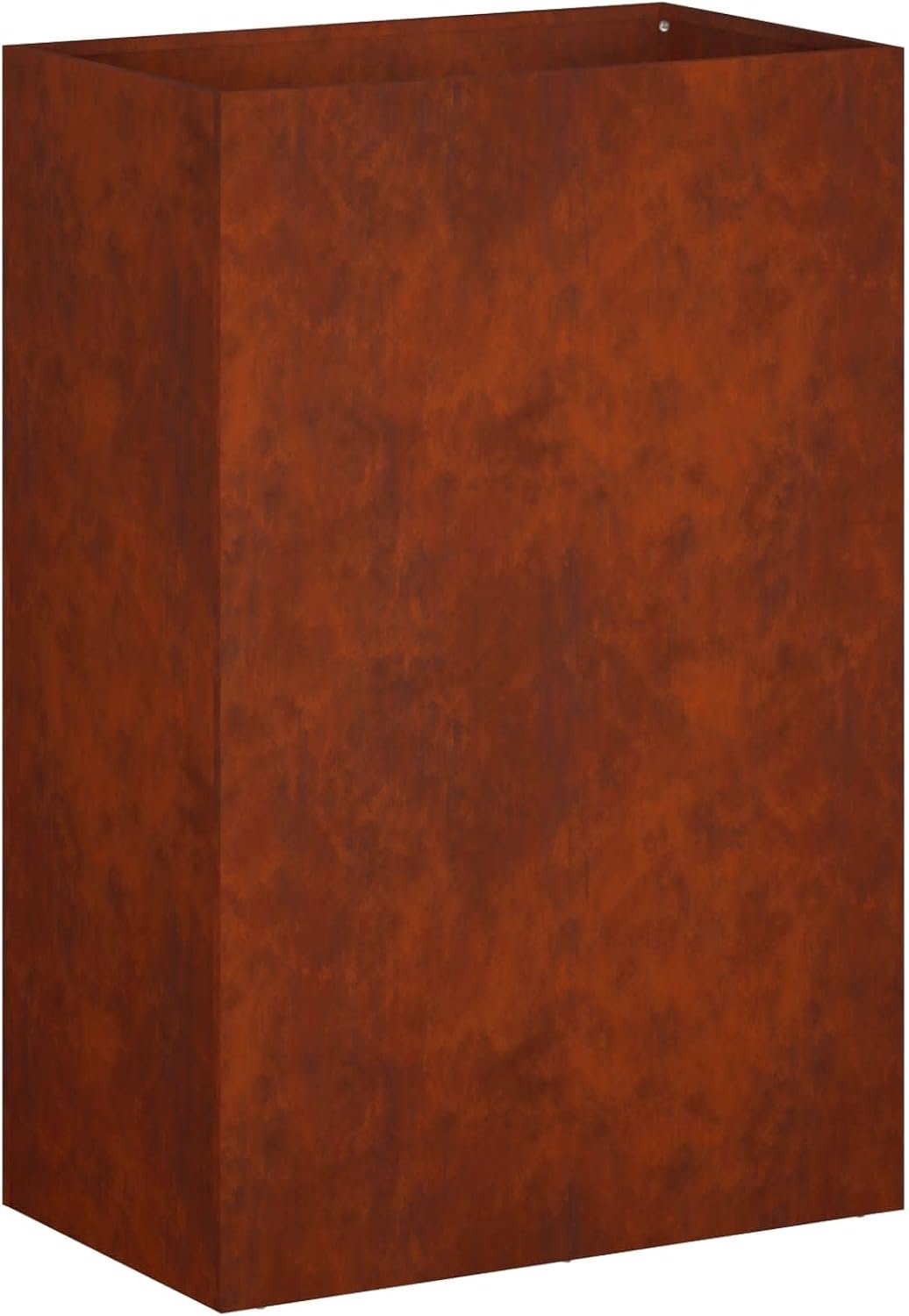 Bloembak voor de tuin van geoxideerd staal, 40 x 30 x 75 cm, voor