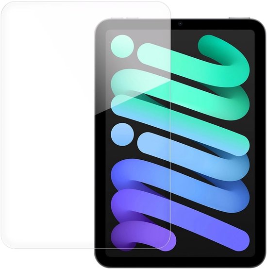Transparante screenprotector van gehard glas, ontworpen voor een iPad Mini 6 of 7 (8.3 inch).
