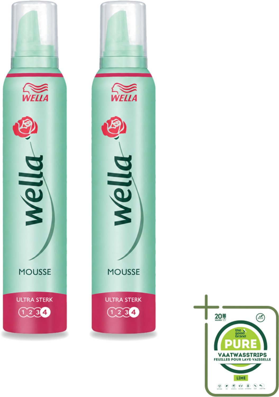 2 x WellaFlex Hold Ultra Strong Mousse - Haarmousse - Langdurige Versteviging - Flexibele Textuur - 200 ml - Grootverpakking - Haarversteviging - Haar Fixatie - Haar Model - Haar UV Bescherming - Haarborsteling