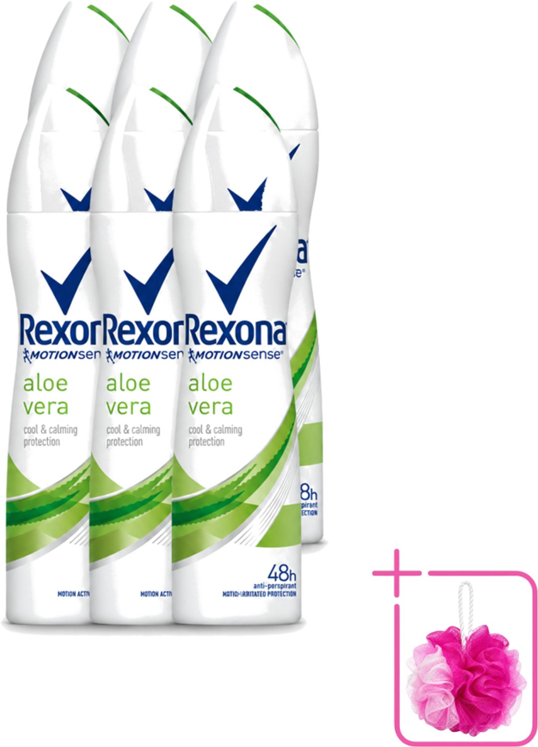 6 x Rexona - Fresh Aloe Vera - Deodorant Spray - 150 ml - Bulkverpakking - Deodorant spray - Aloe vera