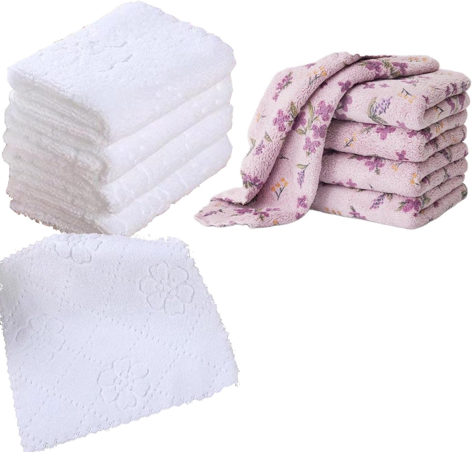 Microvezeldoeken Set 10 Stuks Reinigingsdoeken 25 x 25 cm, Huis Pluisvrij