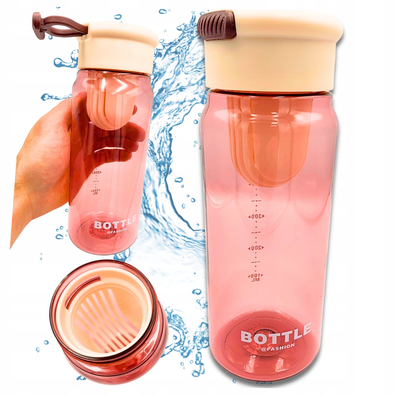 Sport Bidon 650ml met Fruitfilter - Duurzaam en Lekvrij