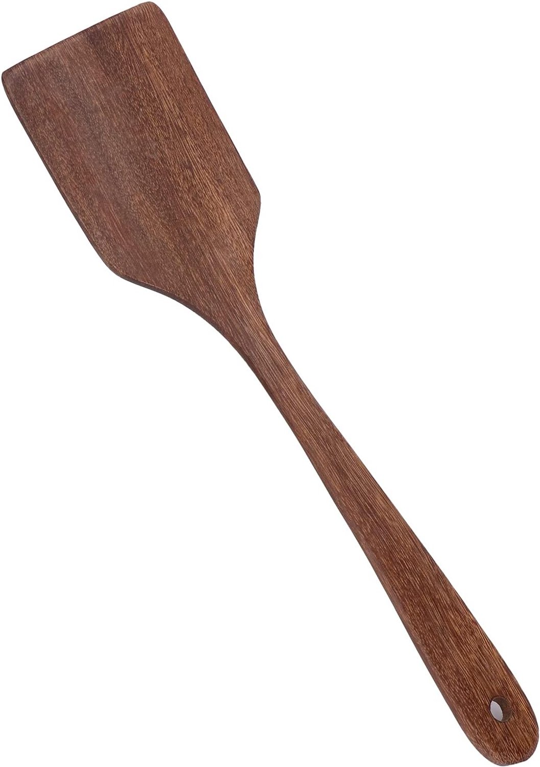 Houten Lepel Lichtgewicht Prachtige Kookspatel voor Keukencadeau, Uitstekend Hittebestendig Hout voor Het Mengen van Bloem, Soepen, Perfect Housewarming-cadeau (33,5 cm lange platte schep)