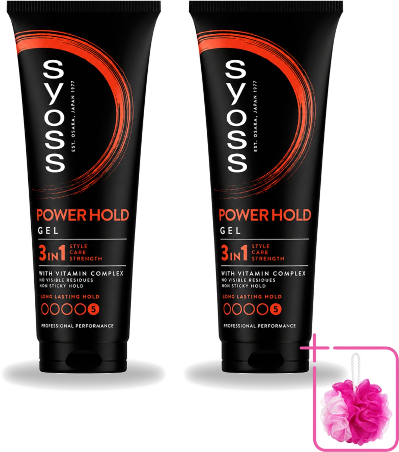 2 x Syoss - Power Hold - Haargel - Extra Sterke Fixatie - 250 ml - Bulkverpakking - Haargel - Krachtige fixatie