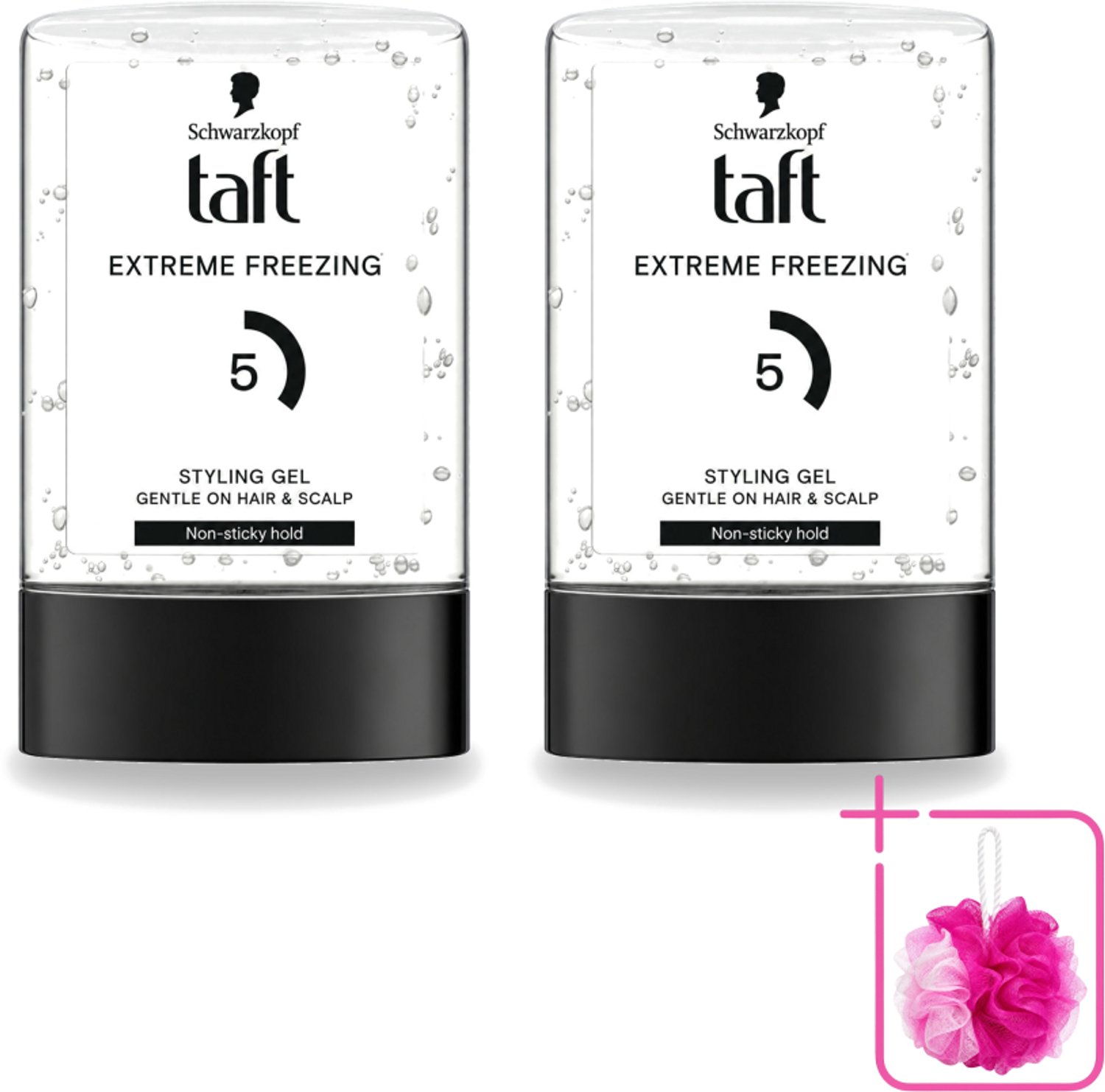 2 x Taft - Extreme freezing 5 - Styling Gel - Sterke hold - 300 ml - Bulkverpakking - Bevriezende fixatie - Krachtige hold