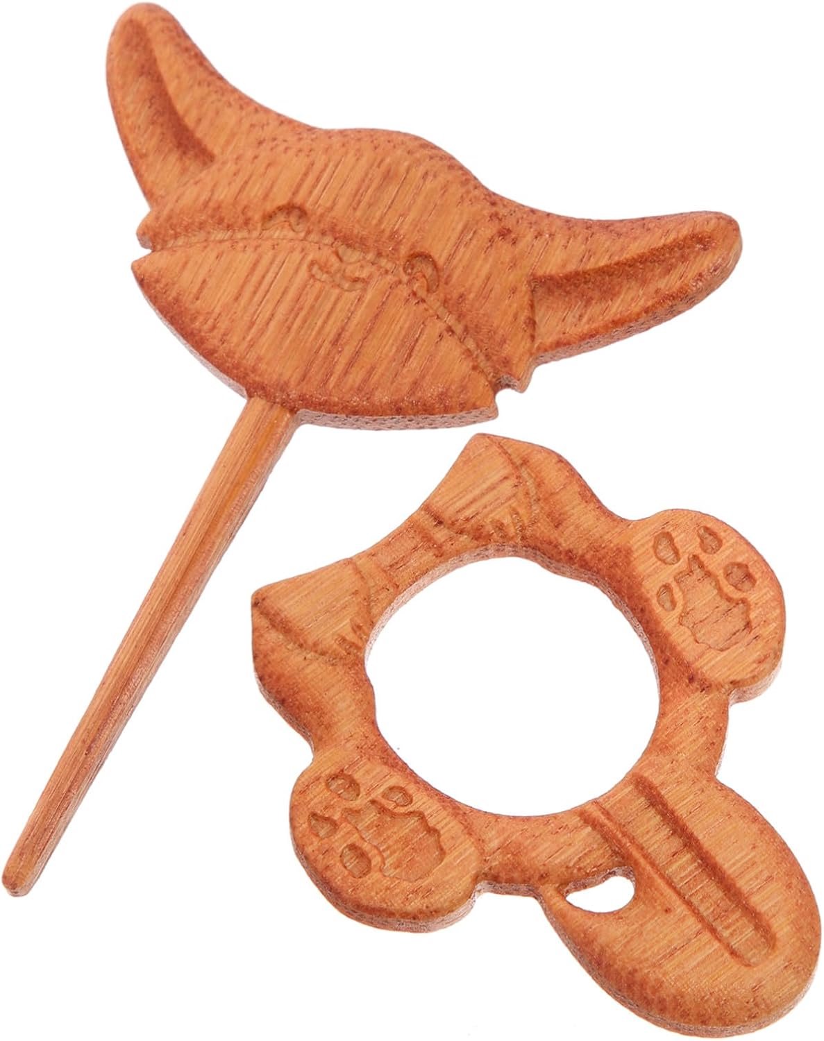 Holibanna Houten Broche Dierlijke Cartoon Reversspeld Stijlvolle Sjaal Pin Voor Dames Geschenk Voor Feestdagen Mode Accessoire