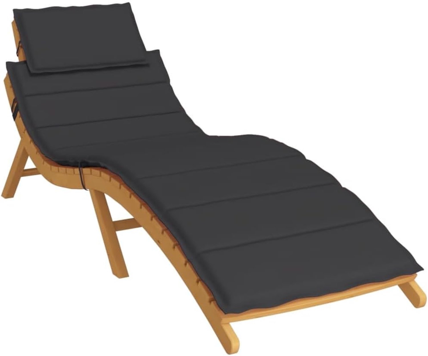 Sofa-kussen, terrasmeubel, schommelkussen, kussen voor terrasstoelen, zonnestoelkussen, zwart, 186 x 58 x 3 cm, Oxford-weefsel