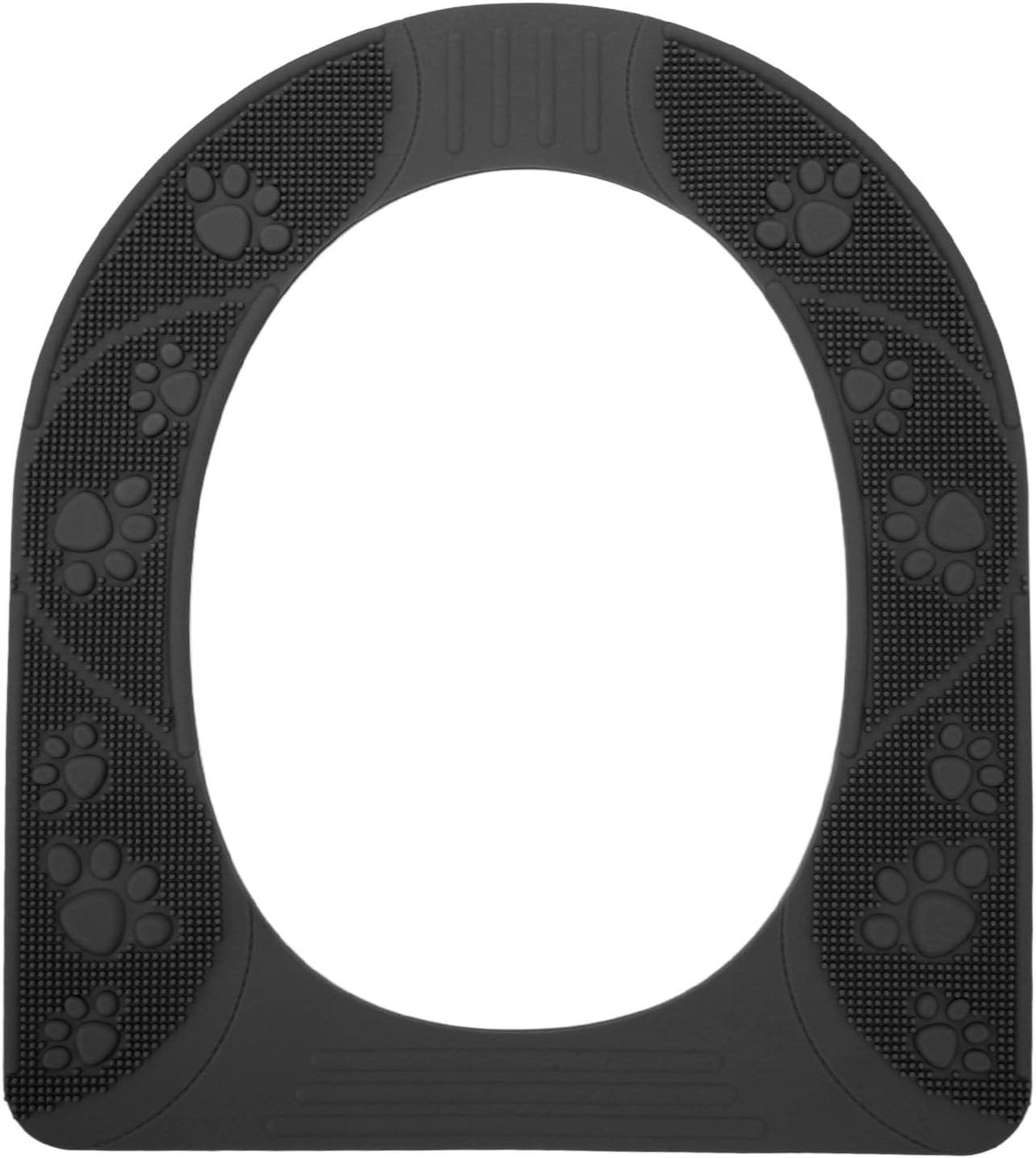 Toiletbrilhoes, antislip, wasbaar, duurzaam ontwerp, eenvoudig te installeren, zacht en warm materiaal, voor ouderen en kinderen (grijs)