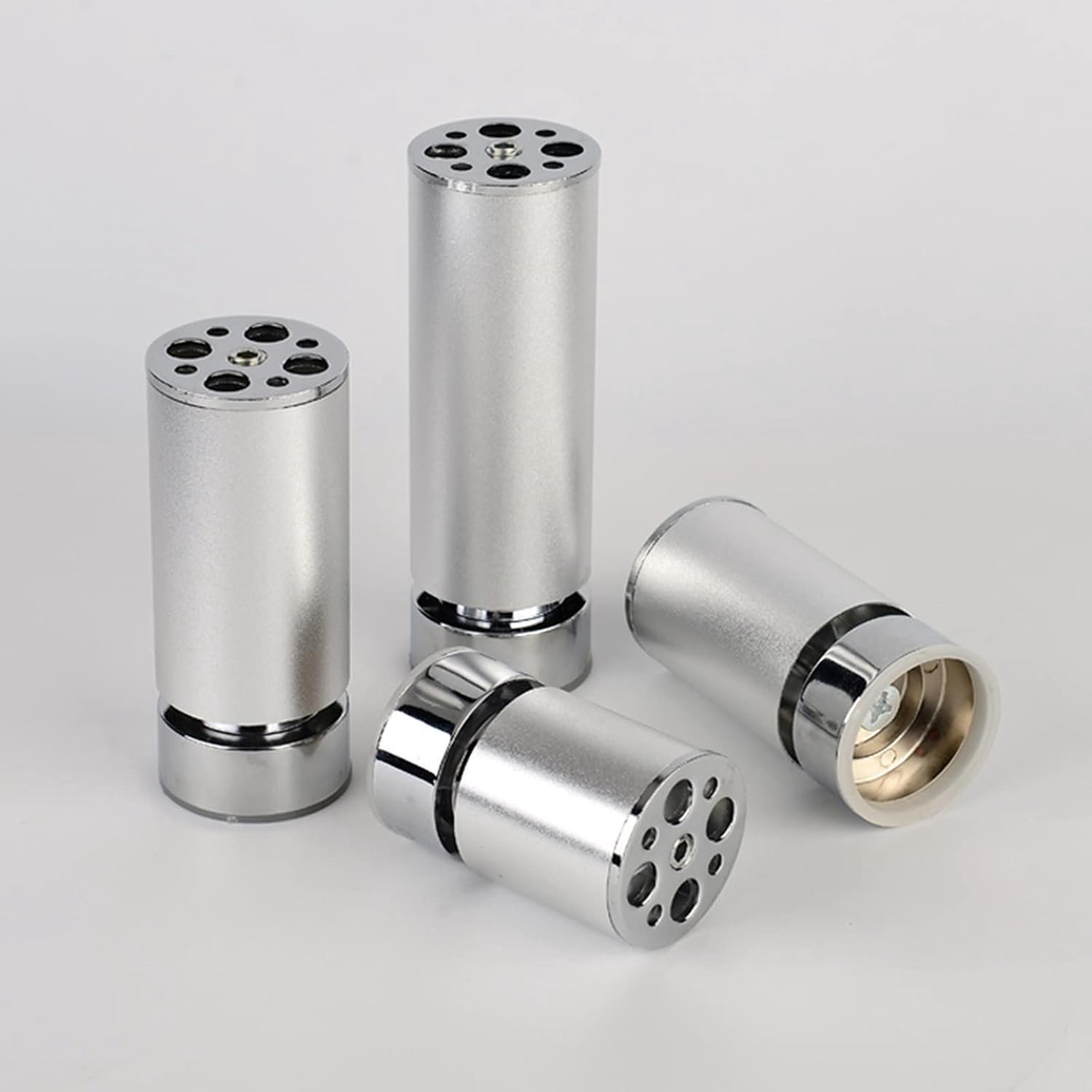 Meubelpoten, kastpoten voor doe-het-zelf, verstelbare metalen voeten, bedpoten, aanpasbaar, voor keuken/badkamer, bankpoten, set van 4/8 cm/3 inch