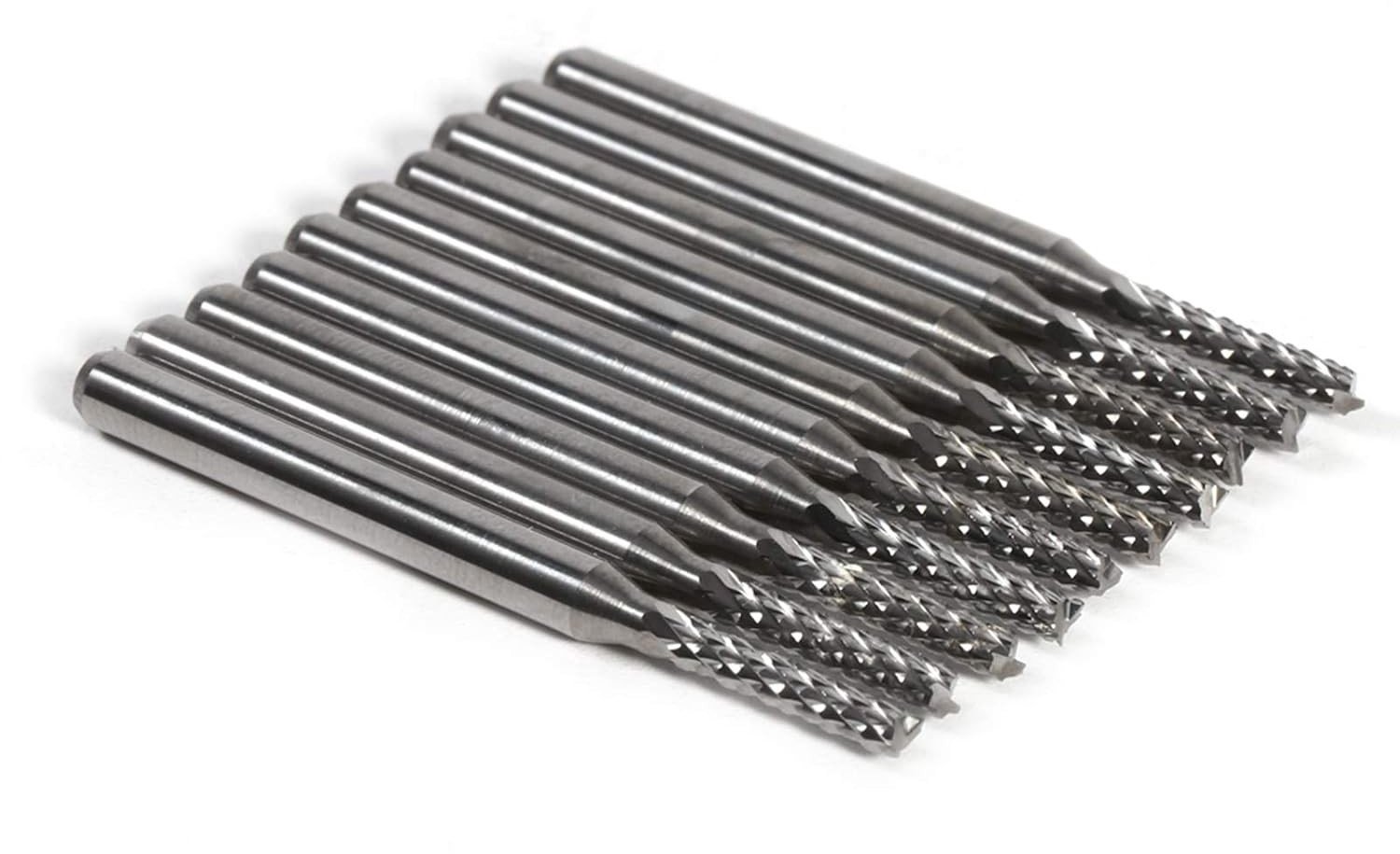 Set van 10 Stuks 2mm Freesbit voor CNC en PCB Bewerking - Harde Staal Frezen voor Precisie en Efficiëntie