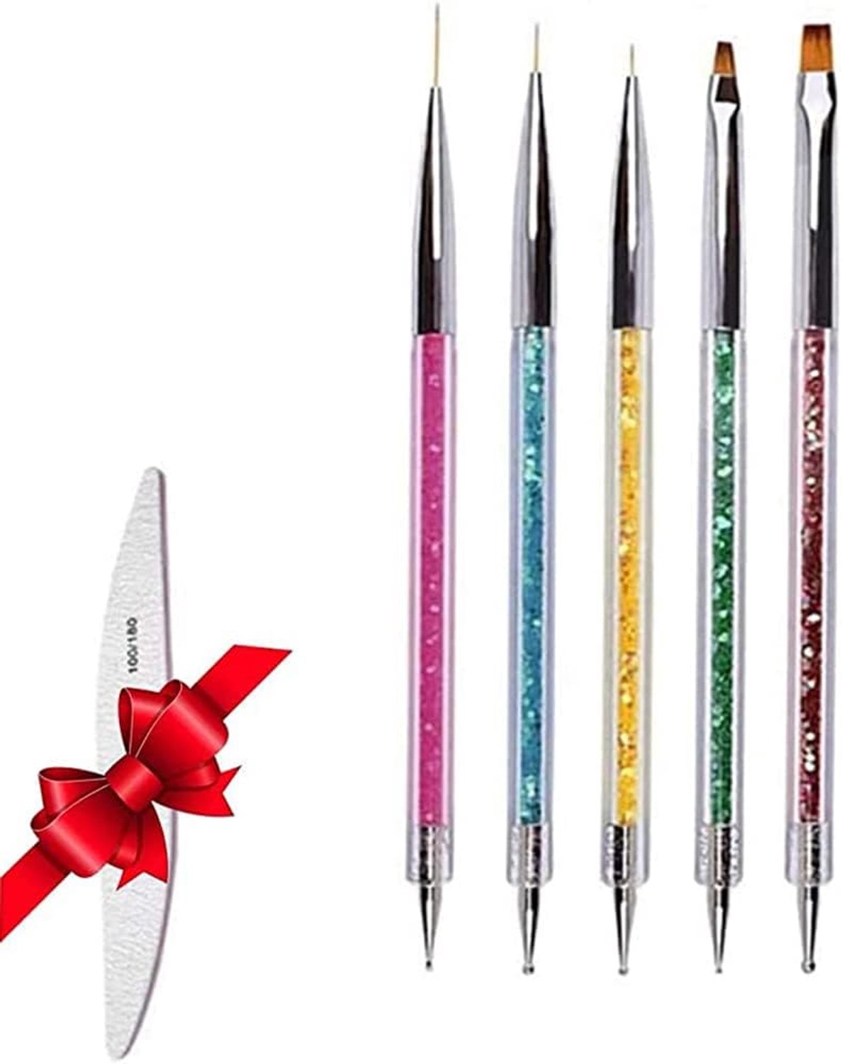 Kwast voor nagelkunst nail art design stippenpen nagelborstel nagelborstel nail art acryl schilderij UV gel 3D gloed liner nail polish tekening kwast design kwast