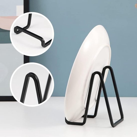Ezel displaystandaard voor borden - 15,2 cm opvouwbaar houderrek, compact metalen frame voor foto's, records, borden, lichtgewicht ondersteuning voor tafel, bureau, aanrecht | feesttentoonstelling — afbeelding 5