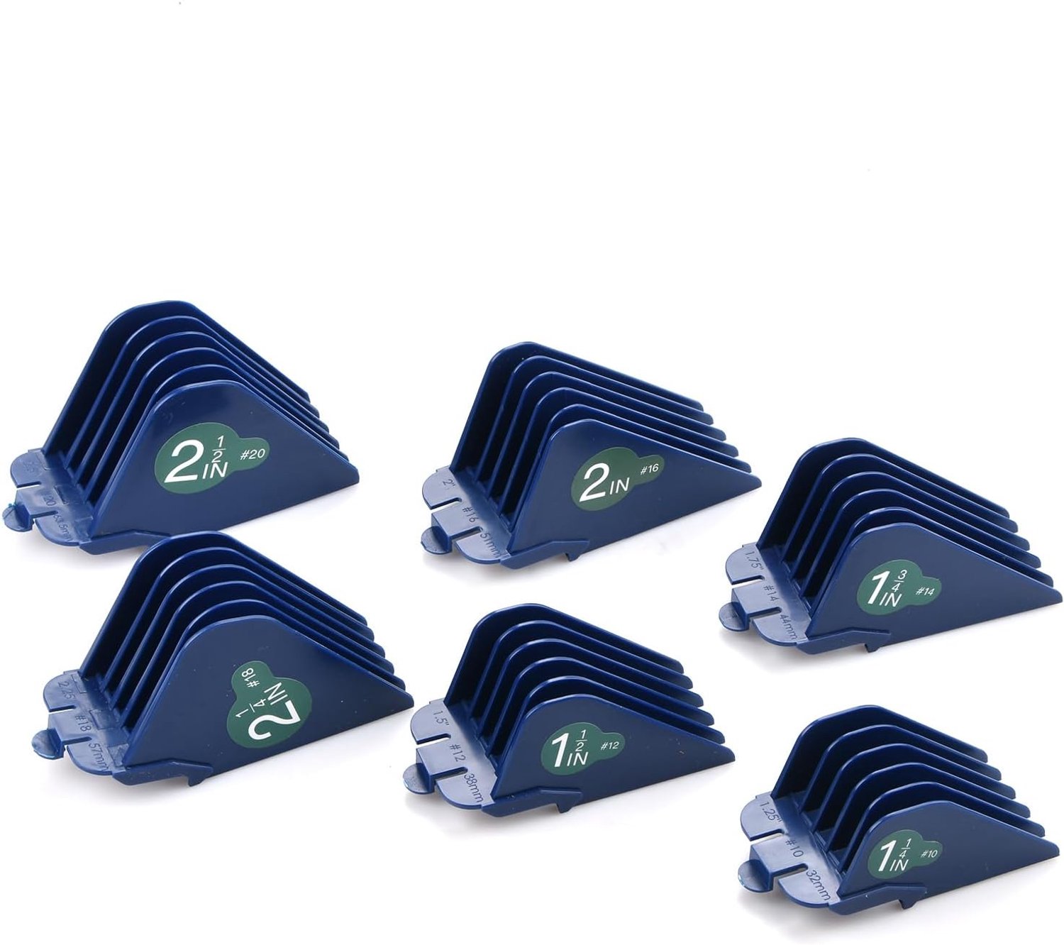 Tondeuse Guards voor Wahl Clippers, 2,5 inch 2,25 2 1,75 1,5 1,25 (#20 18 16 14 12 10)