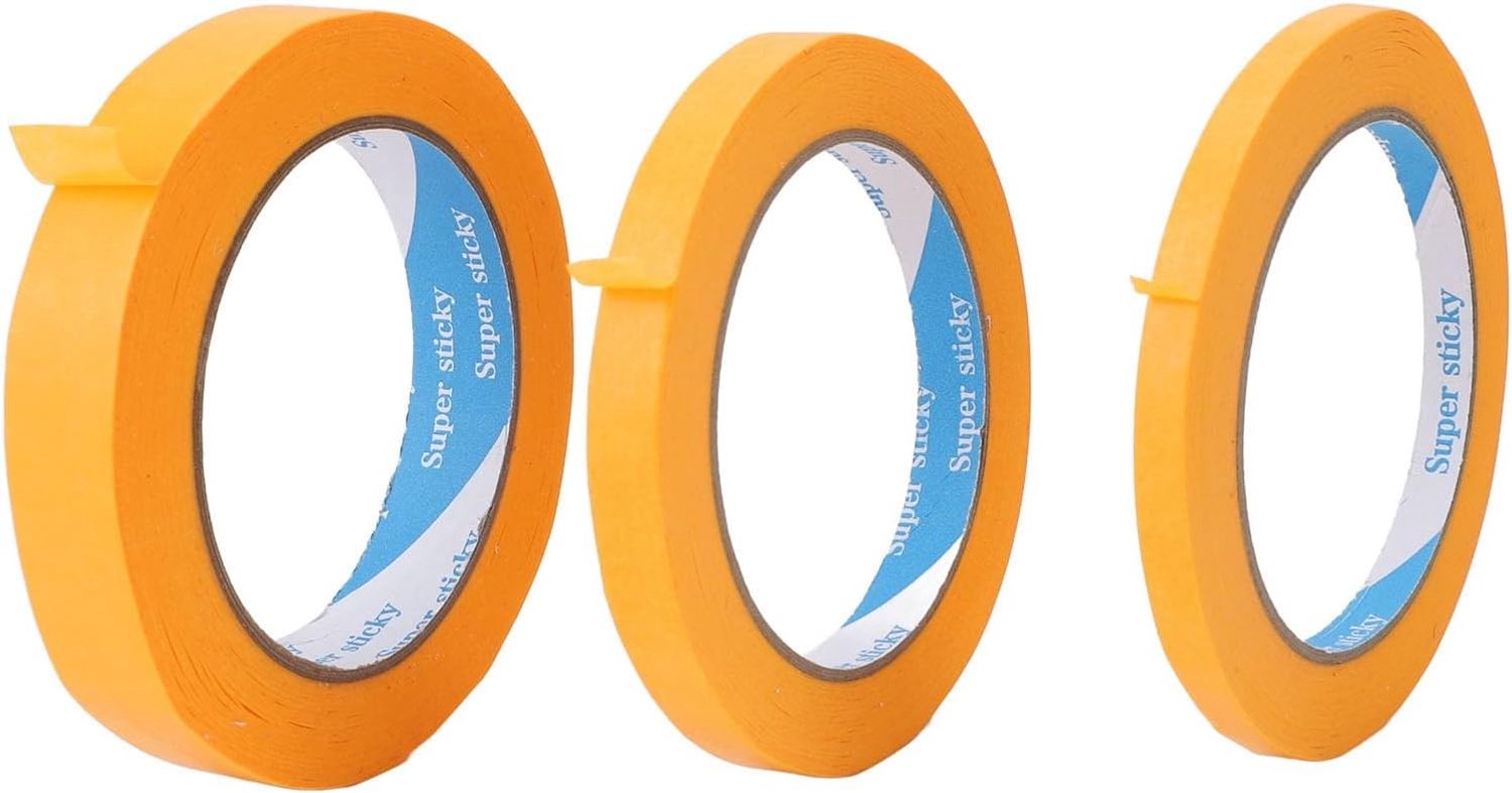 Gitaar Fretboard Masking Tape, Geen Metalen Onderdelen Eenvoudig Te Gebruiken 3 Maten voor Elektrische Bas-akoestische Gitaren met Beschermende Accessoires