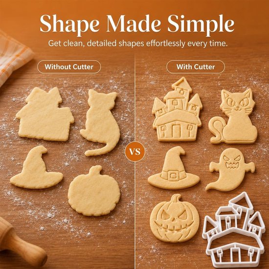 5 stuks Halloween-koekjesvormpjes — afbeelding 3