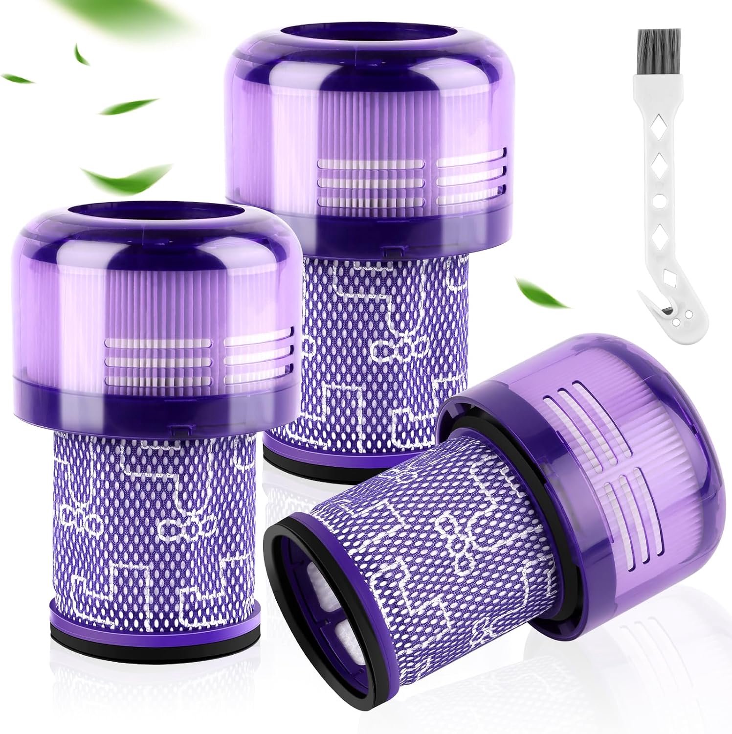Filter voor Dyson V12, 3 stuks voor Dyson filter V12 stofzuiger, V12 vervangingsfilter voor Dyson V12 Detect Slim Absolute extra stofzuiger vervangen # 971517-01