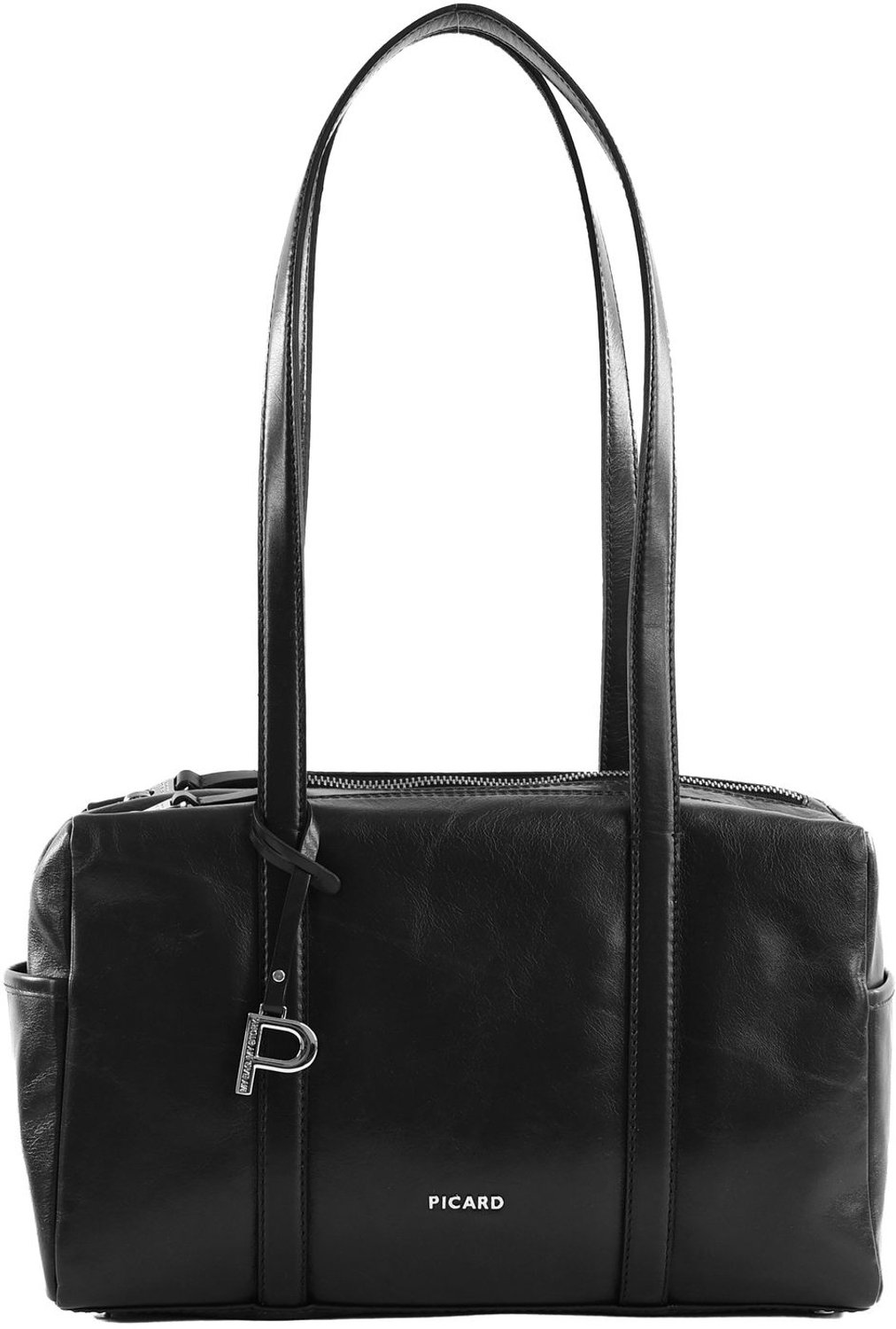 PICARD Leren shopper schoudertas Peakline Shopper Black zwart