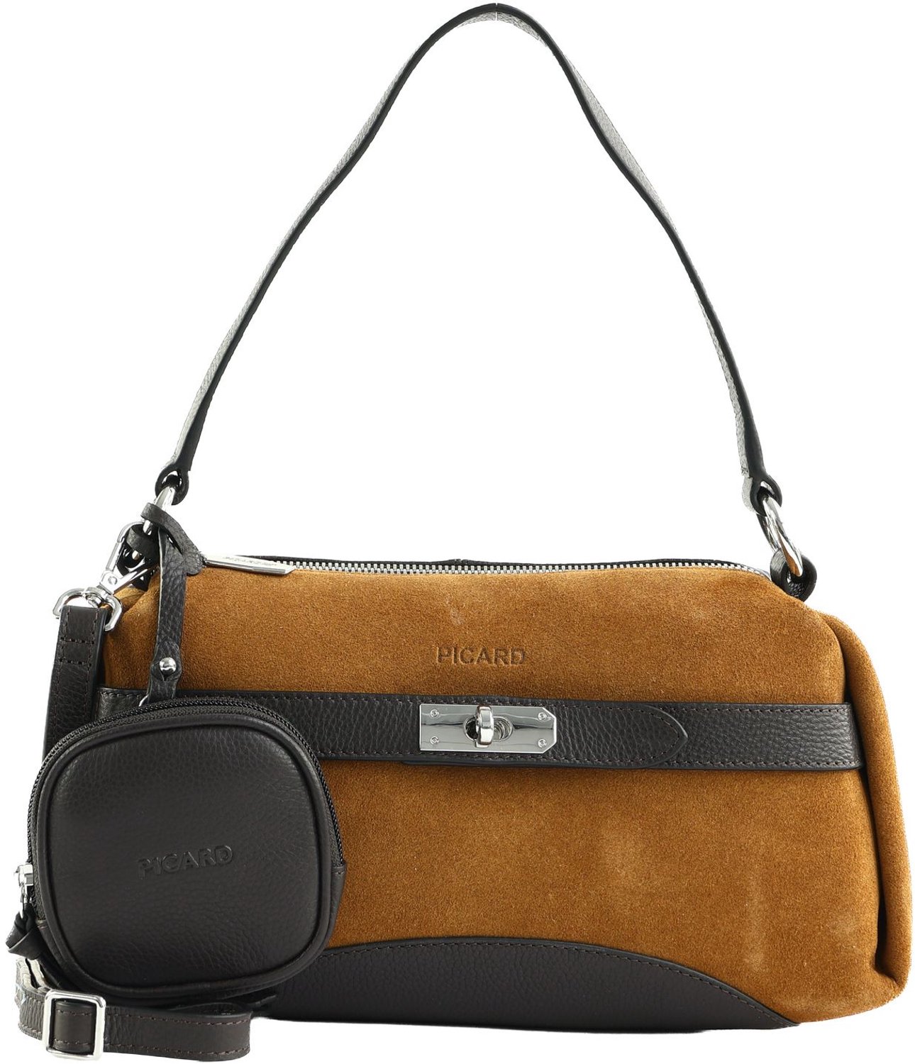PICARD Leren schoudertas Ora Shoulder Bag Cafe / Cognac Lichtbruin