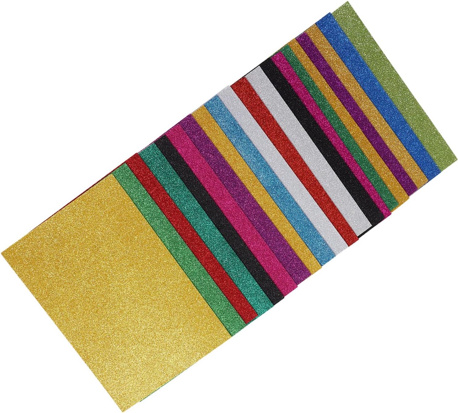 A4 Glitterschuimvellen Sprankelend 20 Vellen voor Kinderknutsels DIY Zelfklevende Schuimvellen voor Plakboeken