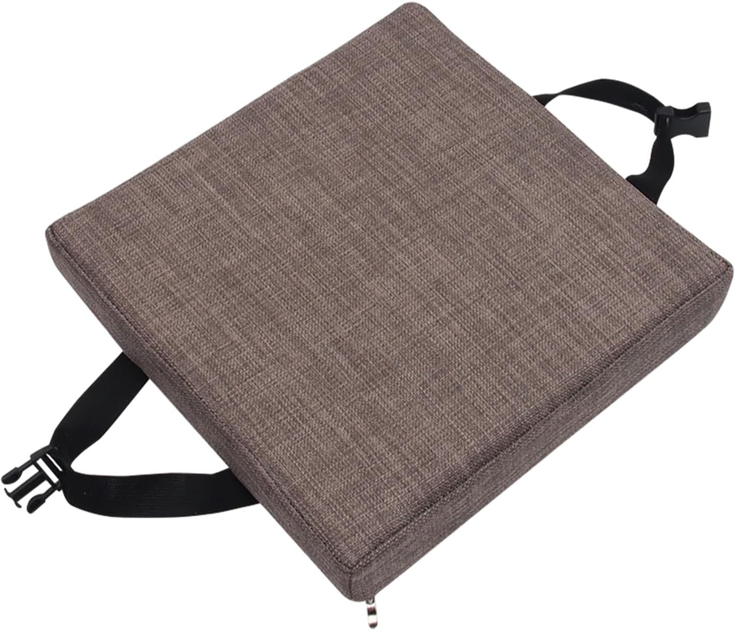 Wasbare vierkante zitkussens Antislip stoelkussens voor tuinterras en zitplaatsen binnen Stoelkussens Polyester zitkussen, Rook grijs