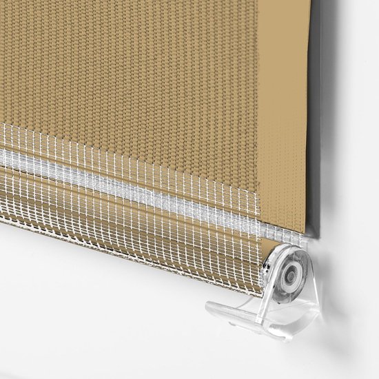 Sonello Duo Rolgordijn Zonder Boren 90x130cm Klemmfix Beige voor Ramen — afbeelding 2