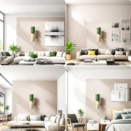 Binnen wandlamp, 2‑lichts op-en-neer wandverlichting, E27 moderne wandlamp voor woonkamer, slaapkamer, hal, balkon, trap, kinderkamer en kantoor, kaptafelverlichting — afbeelding 2