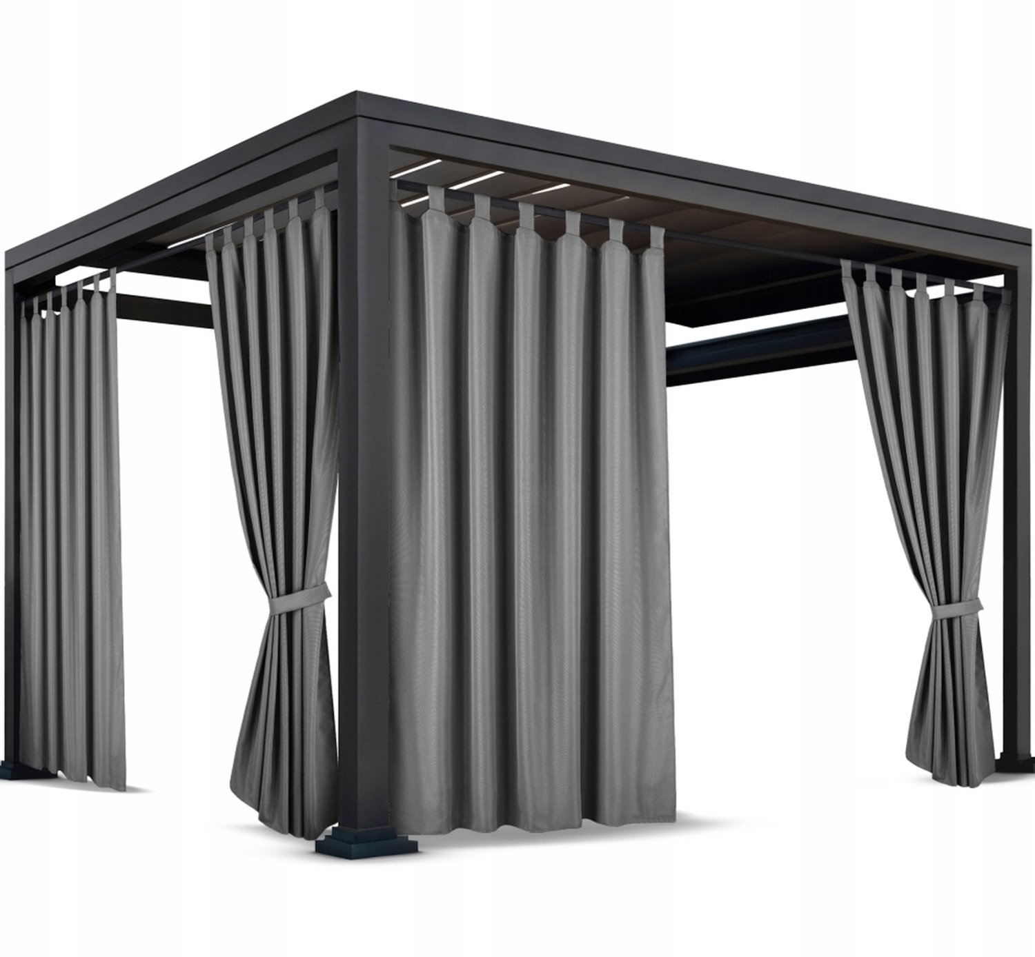 Waterdichte Terrasgordijnen 155x210 cm met Lusjes - Tuin & Balkon
