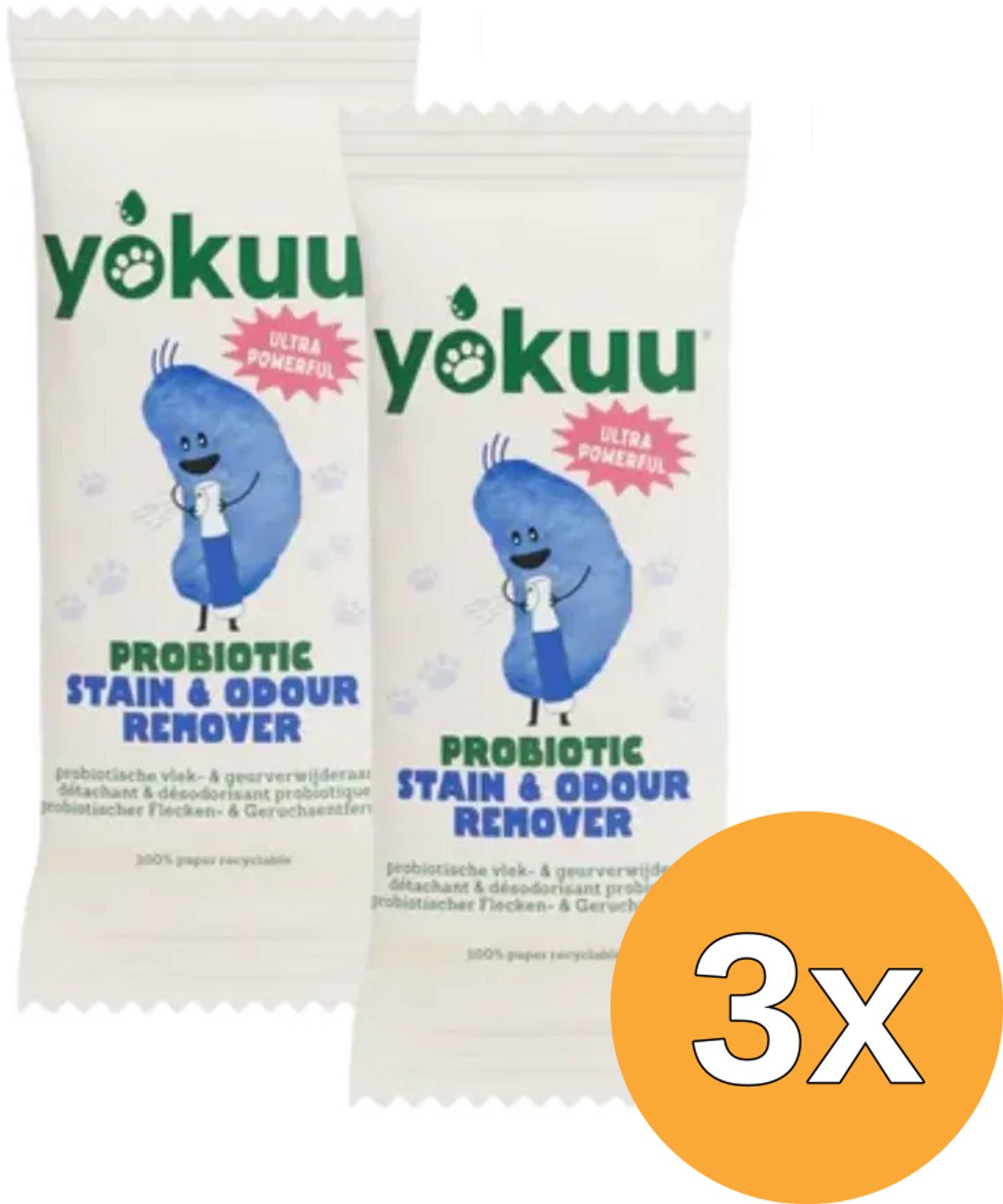 3x Yokuu Huisdier Vlek- en Geurverwijderaar Navul (2 stuks)