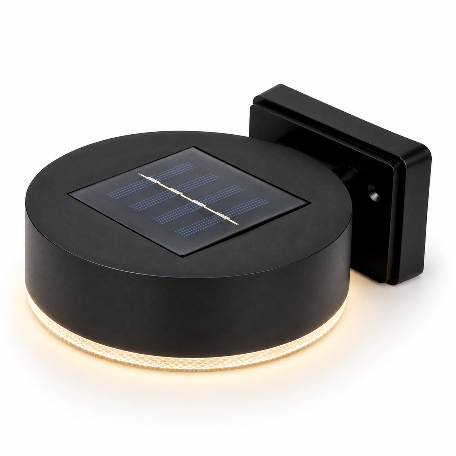 Solar Wandlamp Rond - Warmwit - 1 Stuk - Inclusief Montageset
