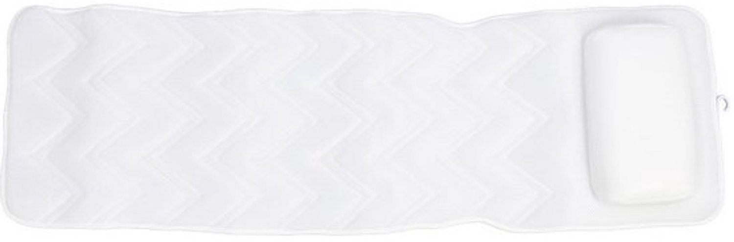 Dailygoods - Luxe badmat - Badkussen - voor hoofd en nek - Spa-comfort-rugsteun - 126 x 41 cm - 13 zuignappen - Ideaal voor ontspanning - Zacht en onder...