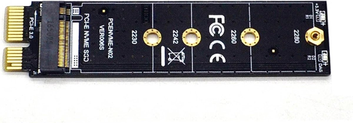 X1 Nvme-adapter M.2 Naar Pci E3.0 1X-adapterkaart Nvme M.2 Naar Pci E3.0 1X High Speed-uitbreidingsadapterkaart M Key Ngff-converterkaartmodule