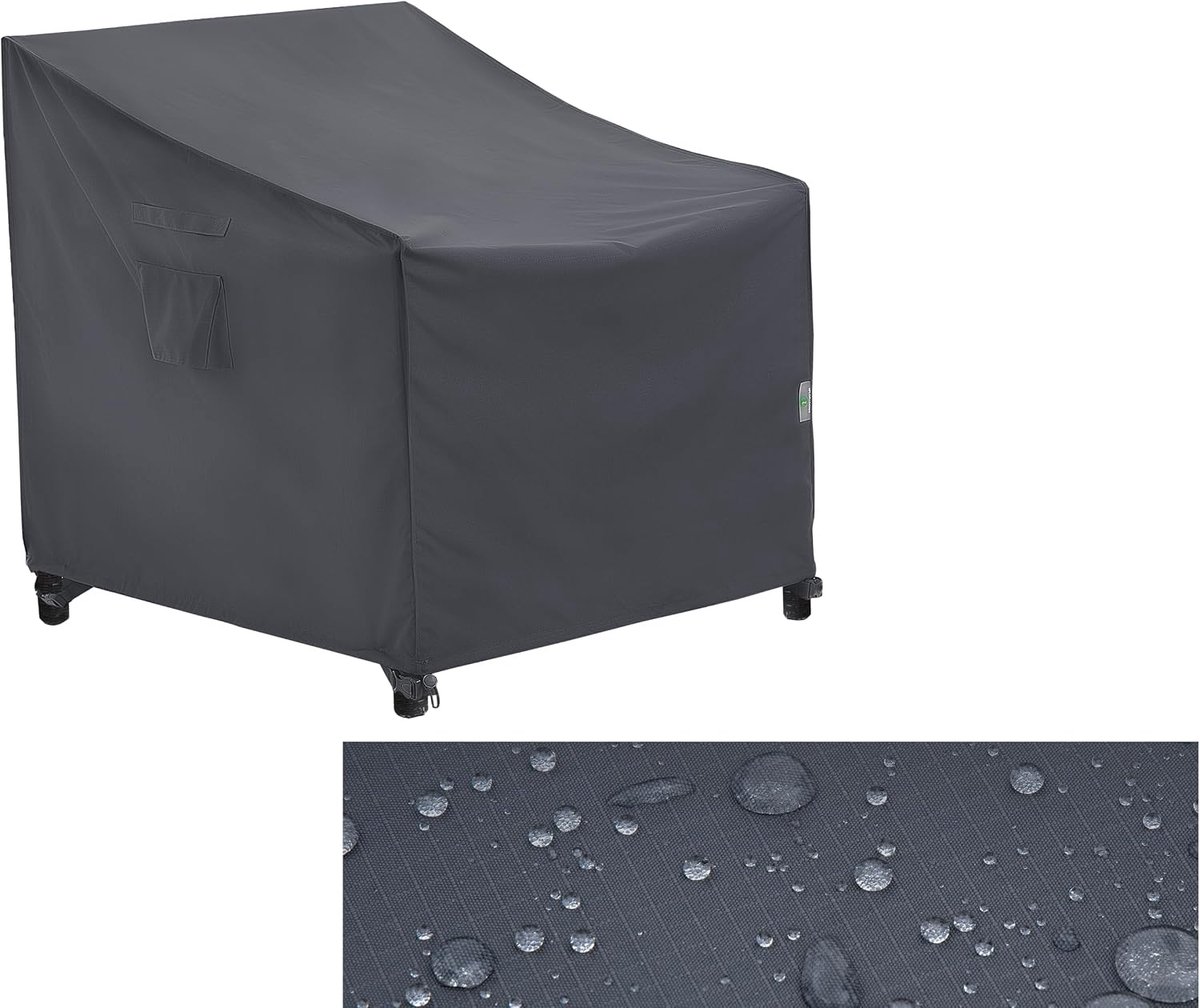Outdoors Loungefauteuilhoes 102x102x66/91cm waterdicht grijs
