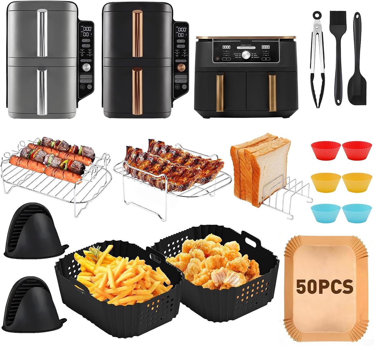 Vorm heteluchtfriteuse accessoires D