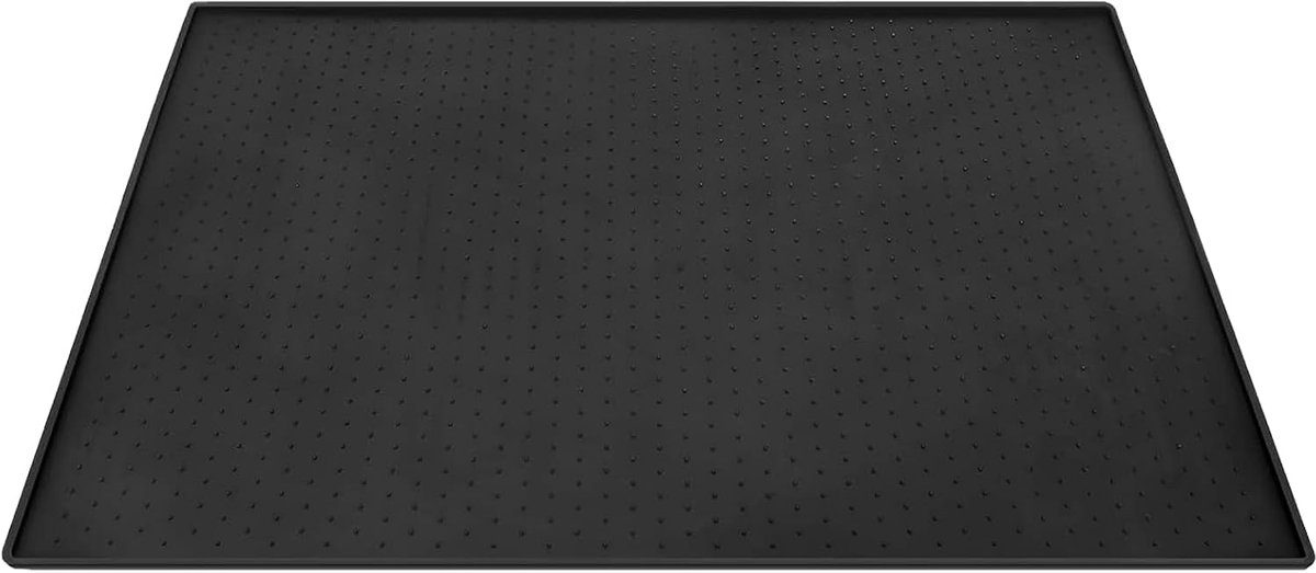 48 x 30 cm, zwart, siliconen, antislip, droogmat voor koffiemachine