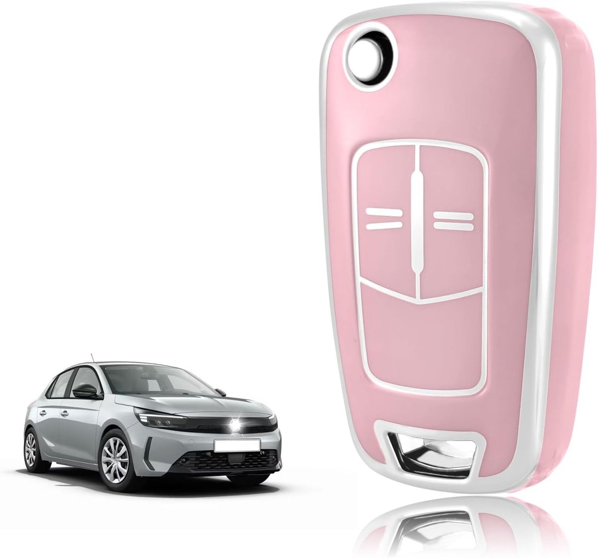 Sleutelhoes TPU, Autosleutelhoes voor Opel Vauxhall Corsa D E Astra H J Zafira B C Tourer Adam Meriva Mokka Insignia Antara Signum Vectra Tigra, Sleutelcover Bescherming Sleutelbehuizing