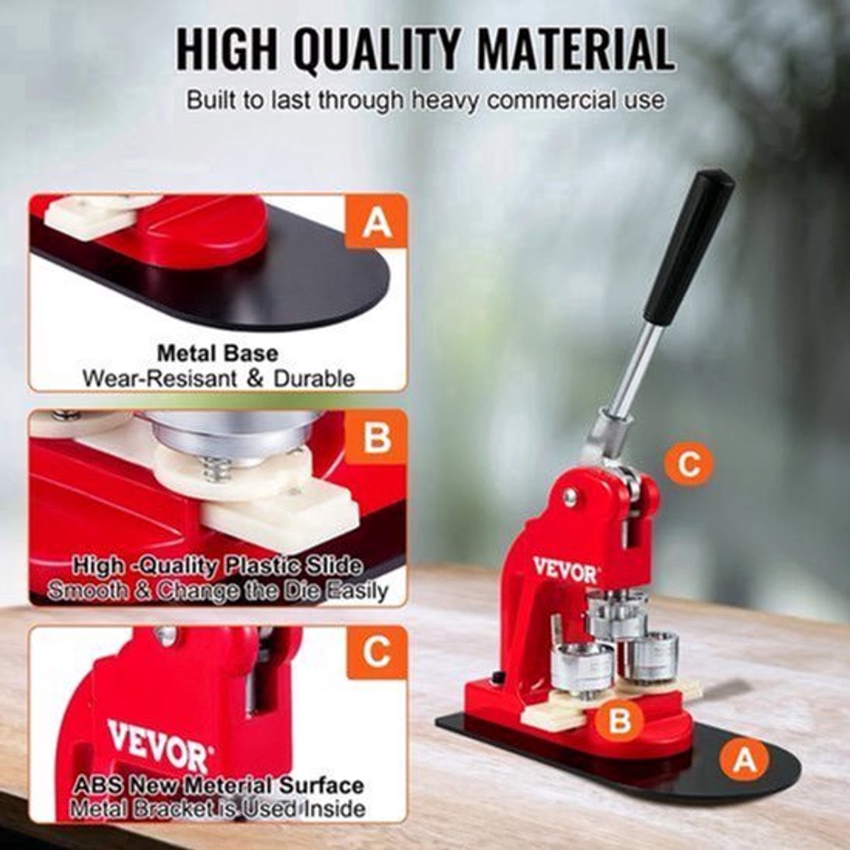Button Maker - Button Maker Machine - Buttons - Badge Maker - Button Machine - Pin Maker - 32MM - 500st Button Parts