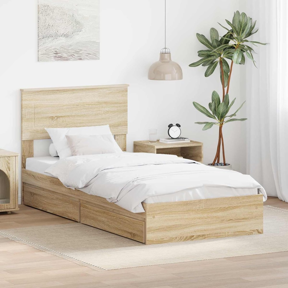 Spaarzaam minimalistisch Sonoma eiken 75 x 190 cm