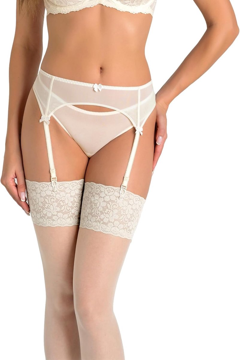 Klassieke Jarretelhouder Dames van Mesh – Elegant & Comfortabel Lingerie - Jarretelhouder Transparant Design - Jarretelriem met Perfecte Pasvorm voor Kousen