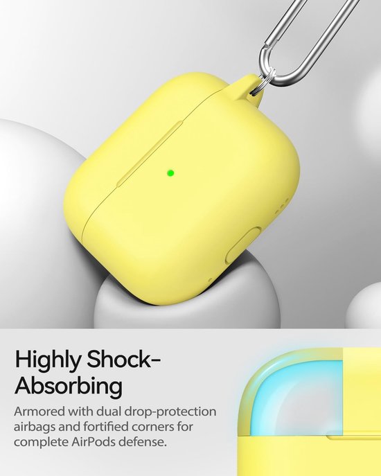 Siliconen voor AirPods Pro 3 Hoes, Yellow — afbeelding 4