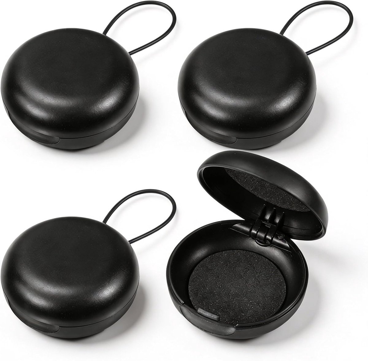 4 stuks oordopjes etui, ear plug case, mini opbergkoffer voor op reis