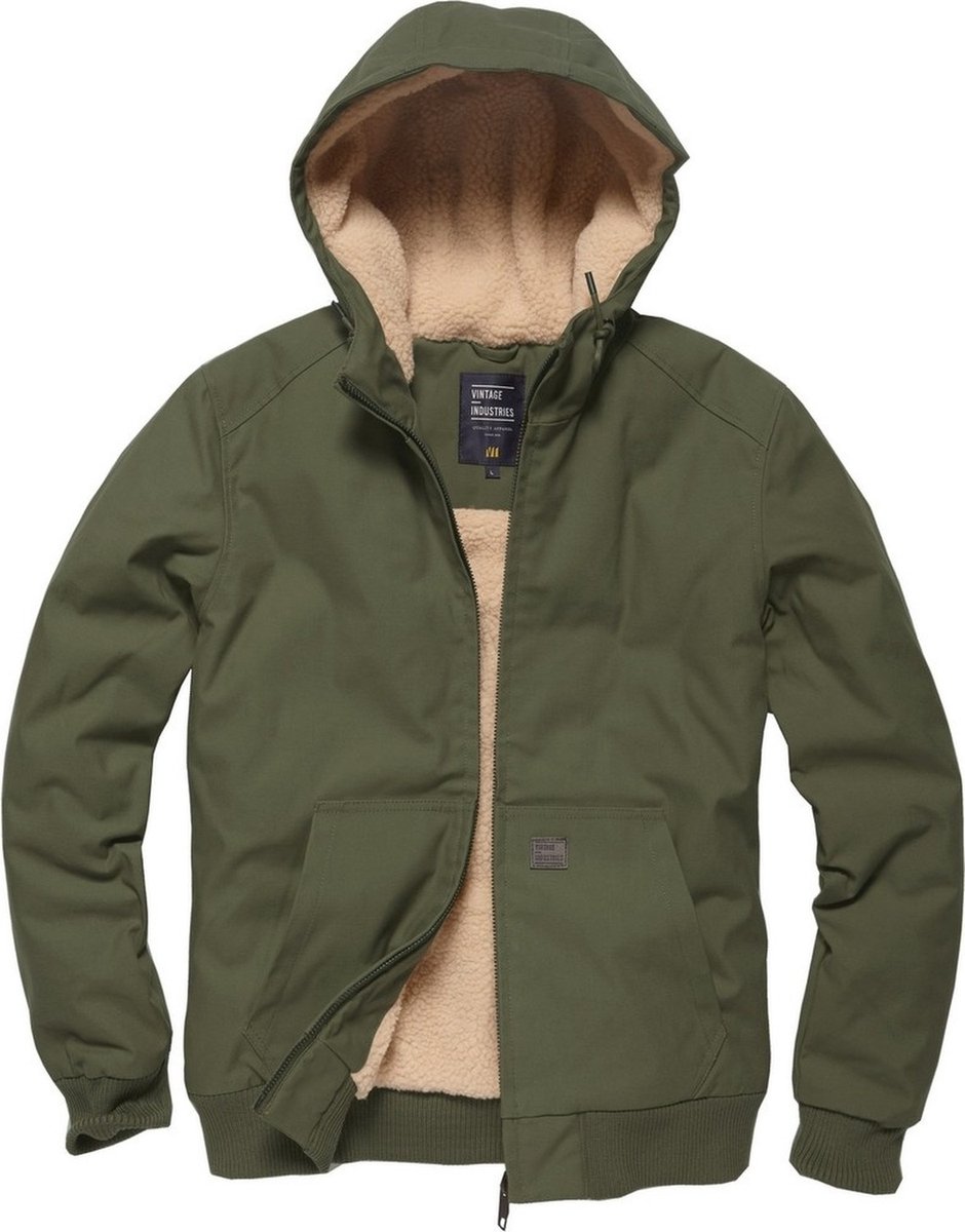 Vintage Industries Winterjas Datton Jacket Olive Drab