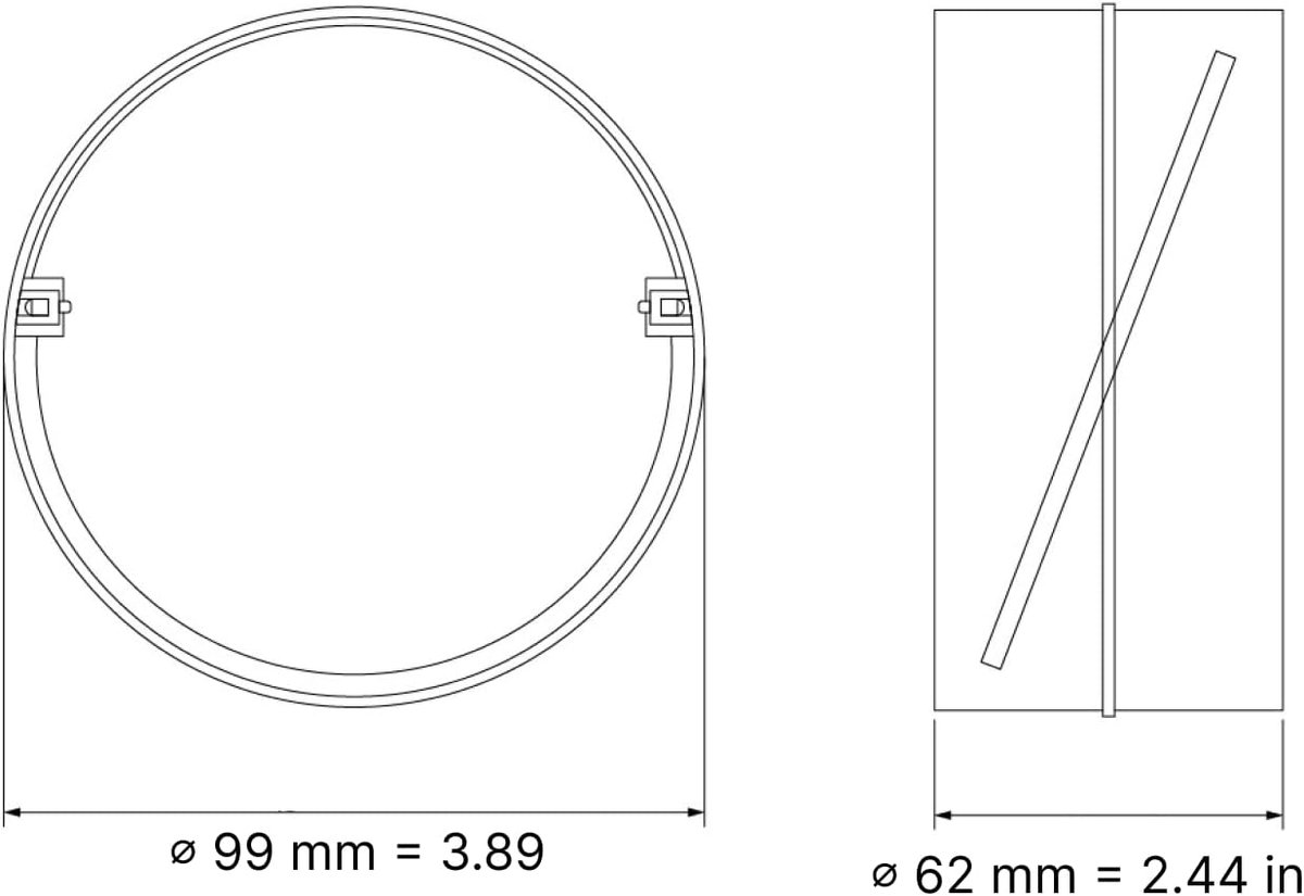 Terugstroomventiel 100 mm Diameter voor ventilatieleiding Connector PVC – HVAC Rond verbindingsstuk met eenrichtingsstroom – Zelfwerkend klepblad Kunststof Luchtstroomregeling